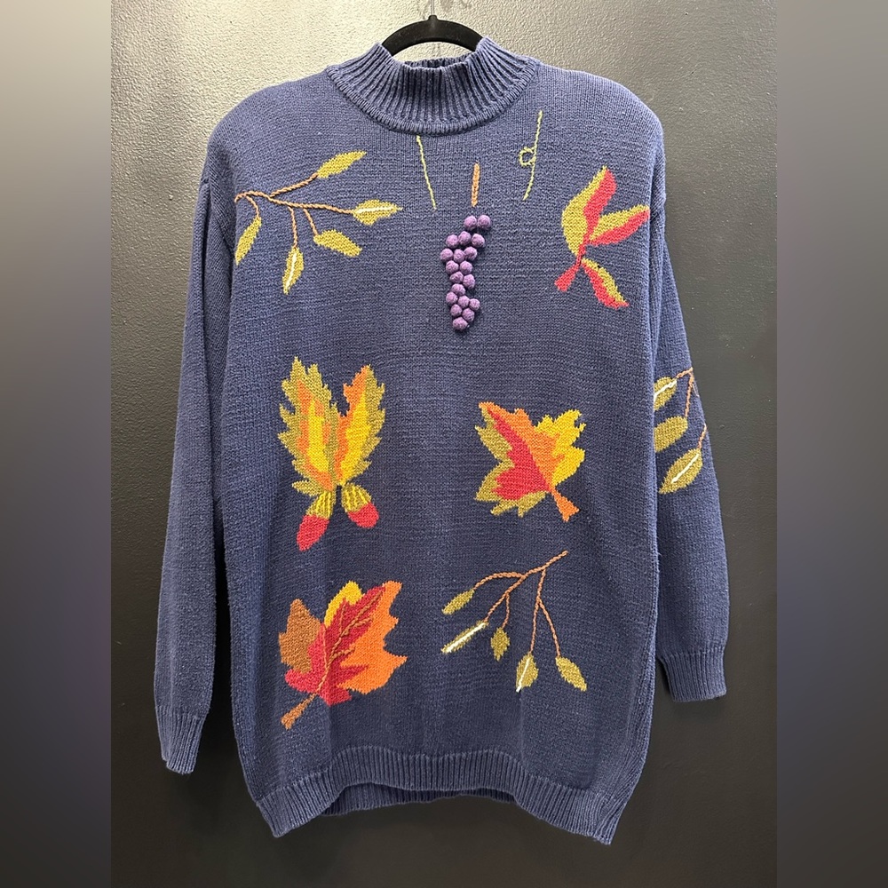 Hasting & Smith Vintage 90s Floral Knit Sweater